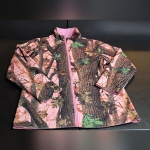 Pink Camouflage Fleece Jacket